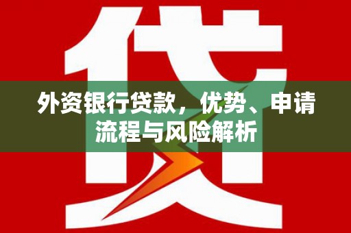 古丈外资银行贷款，优势、申请流程与风险解析