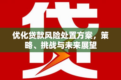 古丈优化贷款风险处置方案，策略、挑战与未来展望