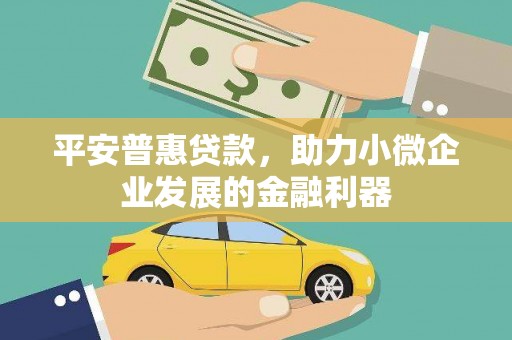 古丈平安普惠贷款，助力小微企业发展的金融利器